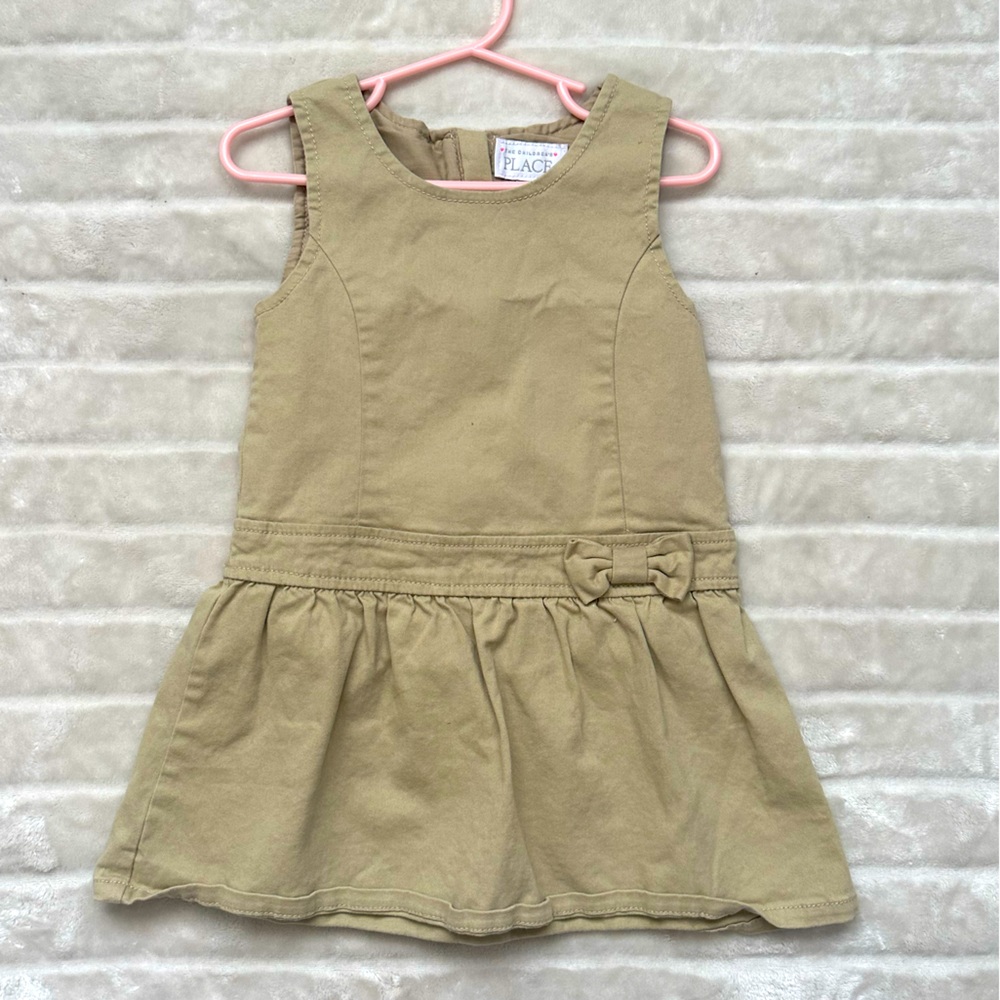 THE CHILDRENS PLACE girls khaki colored dress
